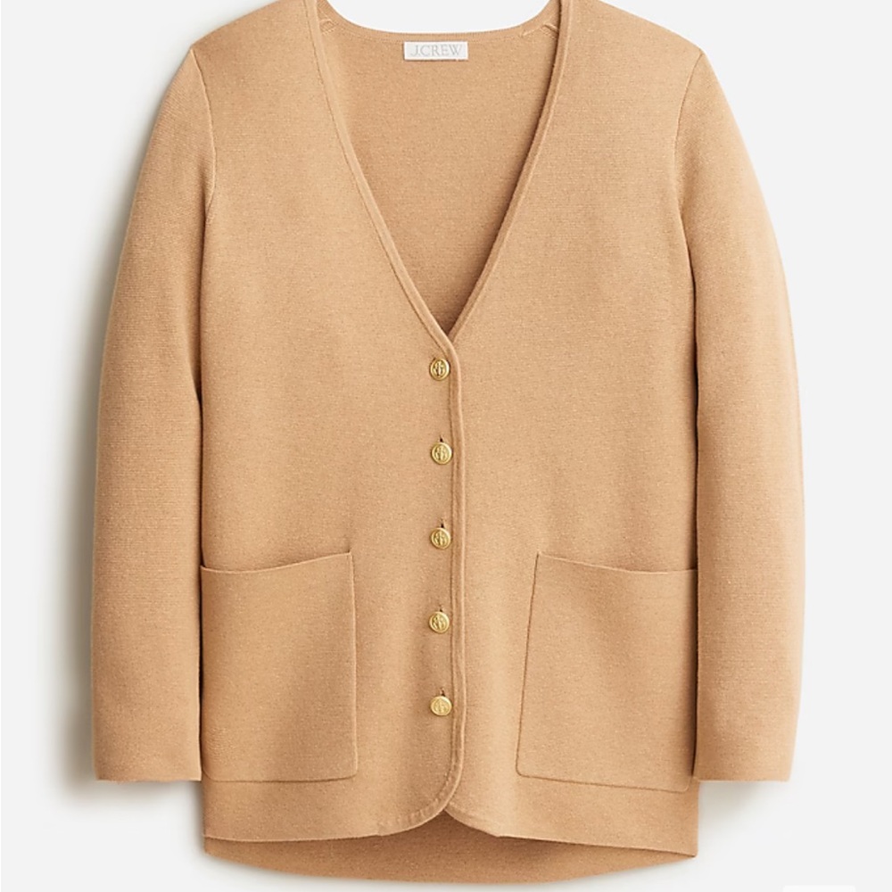 Tan sweater blazer. NWT.